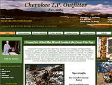 Tablet Screenshot of cherokeetpoutfitters.com